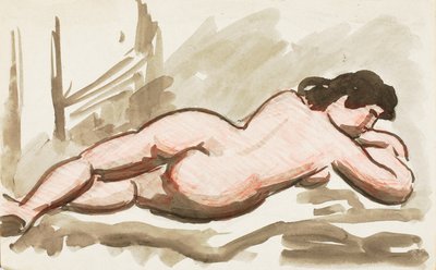 Uzanmış Kadın Çıplak by Carl Newman