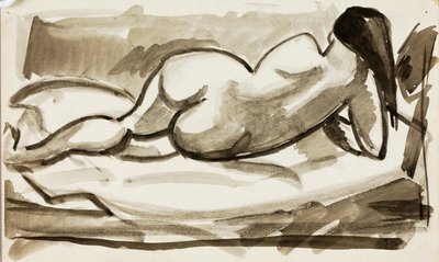 Uzanmış Kadın Çıplak by Carl Newman