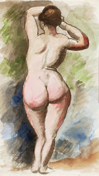 Ayakta Duran Çıplak Kadın by Carl Newman