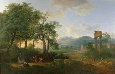 Arkadya manzarası by Carl Philipp Schallhas