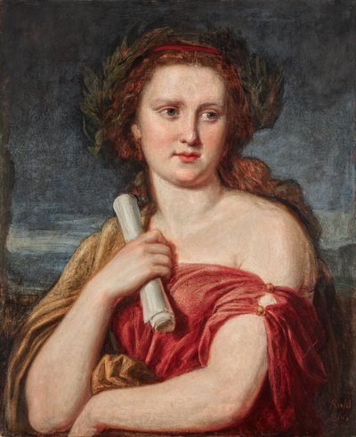 Genç bir bayanın portresi (Anna von Lieben?) by Carl Rahl