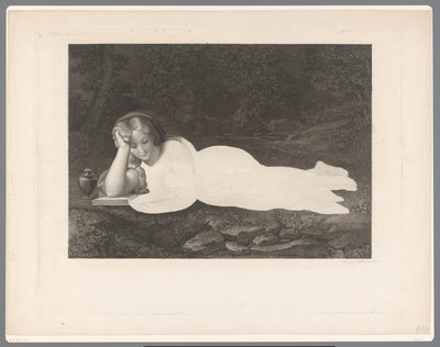 Mary Magdalene'i okumak by Carl Rahl