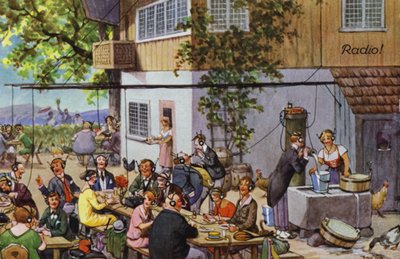 Erken radyonun komik tasvirleri (renkli taş) by Carl Robert Arthur Thiele
