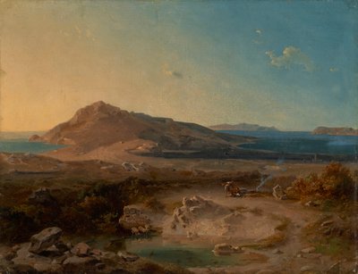 Güneş doğarken Delos adası by Carl Rottmann