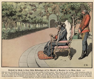 Frederick the Great of Prussia in old age  by Carl Röchling