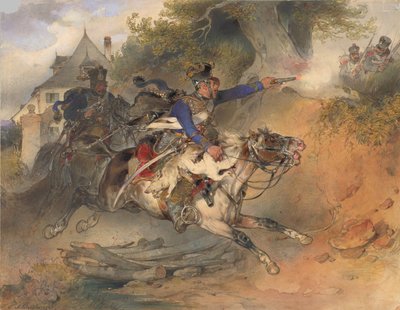 Toplayıcı Hussar, 1840 by Carl Schindler