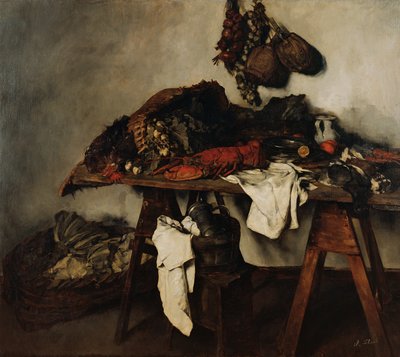 Büyük mutfak natürmort by Carl Schuch