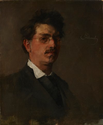 kendi kendine portre by Carl Schuch