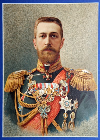 Rusya Grandük Nikolai Nikolayevich (1831-1891) portresi. Carl Schultz (1823-1876), renkli litografi, 1850 dolaylarında eser. Alman Sanatı by Carl Schultz