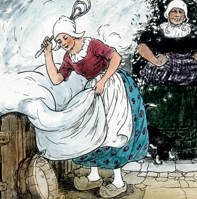 Grimm Kardeşler - Peri masalları - Hulda Ana. Resim tarihi 1910 civarı. Carl Simon Arşivi by Carl Simon