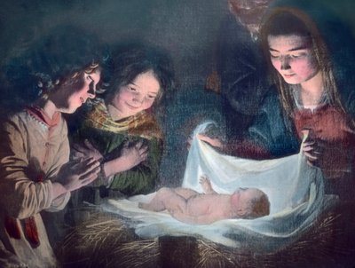 Kutsal Aile. İspanyol Barok ressam Bartolome Esteban Murillo