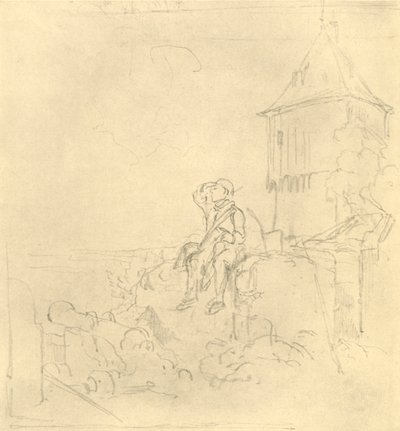 Berdächtiger Rauch, 19. yüzyılın ortaları, c1924. by Carl Spitzweg