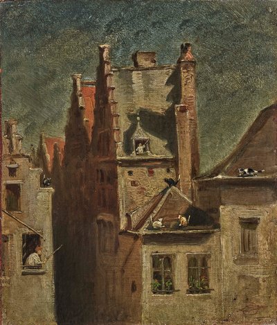 Kedi konseri. by Carl Spitzweg