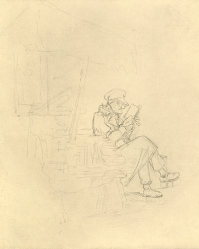 Der Antiquar, 19. yüzyılın ortaları, c1924. by Carl Spitzweg