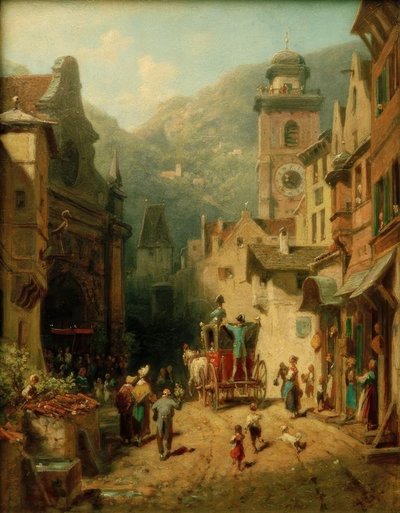 Ülkenin babasının ziyareti by Carl Spitzweg
