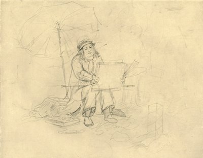 Der Landschaftsmaler II, 19. yüzyılın ortaları, c1924. by Carl Spitzweg