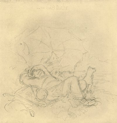 Der Landschaftsmaler I, 19. yüzyılın ortaları, c1924. by Carl Spitzweg
