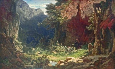 bir keşiş by Carl Spitzweg