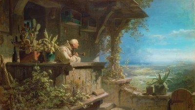 Yanıyor. 1860/62 civarında by Carl Spitzweg
