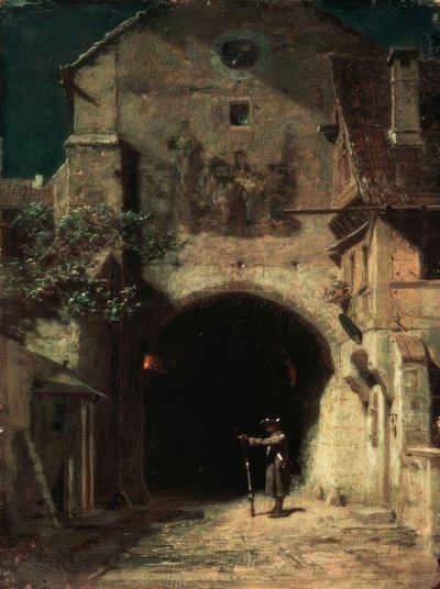 esneme nöbetçi by Carl Spitzweg