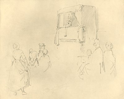 Kasperltheater I, 19. yüzyılın ortaları, c1924. by Carl Spitzweg