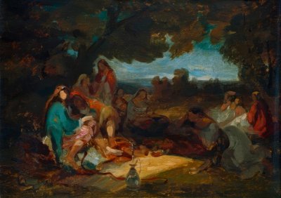 oryantal toplum by Carl Spitzweg