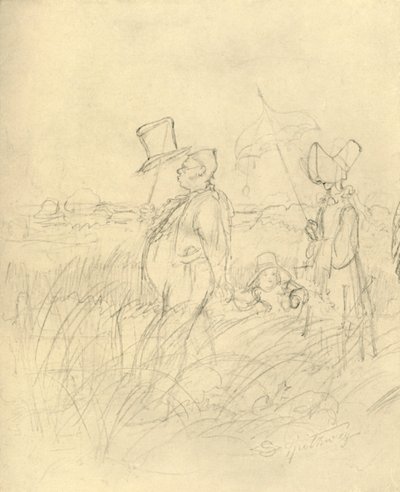 Sonntagsspaziergang, 19. yüzyılın ortaları, c1924. by Carl Spitzweg