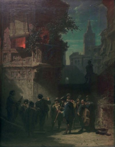 İspanyol serenatı by Carl Spitzweg