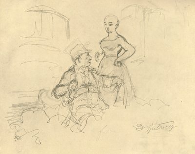 Uyumlu olan, 19. yüzyılın ortaları, c1924. by Carl Spitzweg
