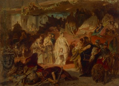 Whynelda Germanicus'un Zafer Alayı'nda by Carl Theodor von Piloty