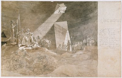 Mycenae yakınlarındaki Agamemnon'un sözde hazinesinde özgürlük savaşçıları by Carl Wilhelm Freiherr von Heideck
