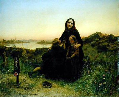Yaslı Dul, 1852 by Carl Wilhelm Huebner