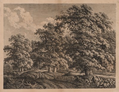 Manzara ve Üç Figür by Carl Wilhelm I Kolbe