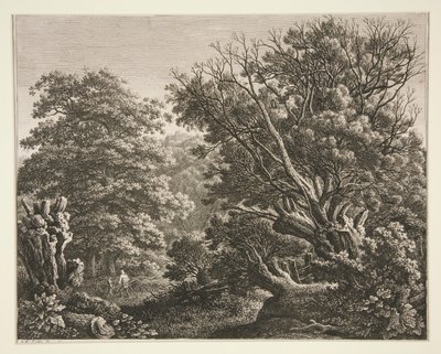 Budaklı Ağaç Manzarası by Carl Wilhelm Kolbe the elder