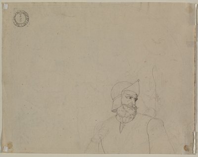 Bir Manzaradaki Asker, 19. yüzyılın ikinci çeyreği. by Carl Wilhelm Tischbein