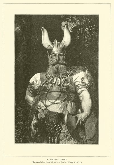Bir Viking Şefi by Carl after Haag
