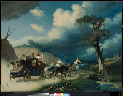 Bir fırtına sırasında Troyka, 1830