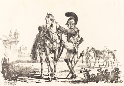 Bir At Binme Karabina by Carle Vernet