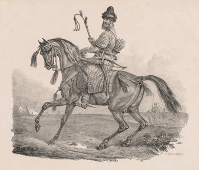 Kazak Süvari, c. 1820. by Carle Vernet