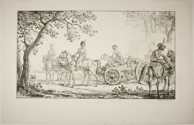 Koşumlu Topçu by Carle Vernet