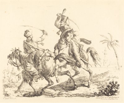 Hussard bir Memleke Çarpıyor by Carle Vernet