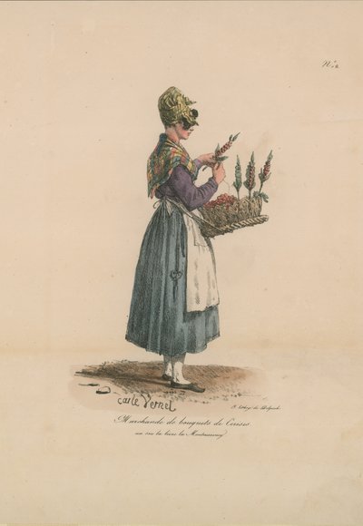 kiraz buketleri satıcısı by Carle Vernet