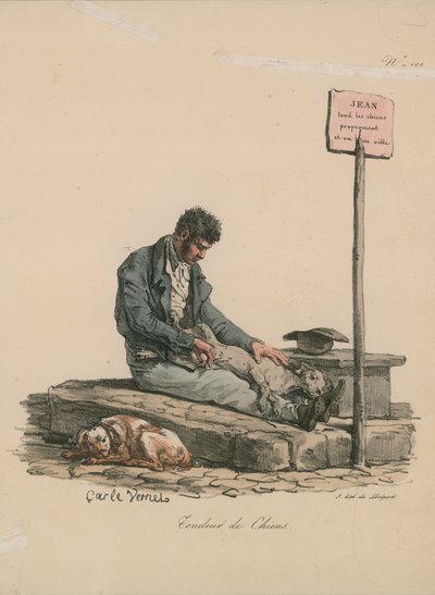 Tondeur de Chiens  by Carle Vernet