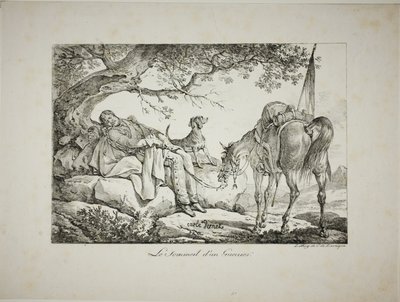 Savaşçı Uyuyan by Carle Vernet