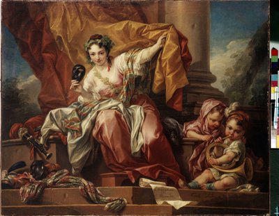 Alegori komedi. Carle Van Loo