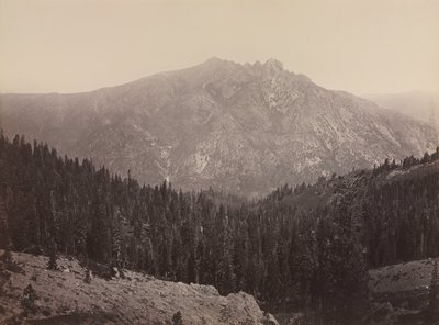 Davoncastle Butte, Sierra Nevada, c. 1866-1870. by Carleton E. Watkins