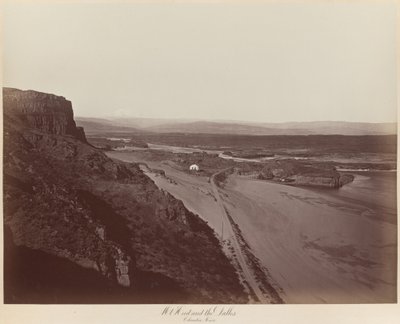 Hood Dağı ve Dalles, Columbia Nehri by Carleton E. Watkins