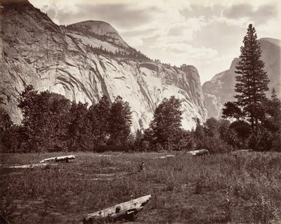 Kuzey Kubbesi, 3.725 fit, Yosemite, yaklaşık. 1872, basılmış yaklaşık. 1876. by Carleton E. Watkins.