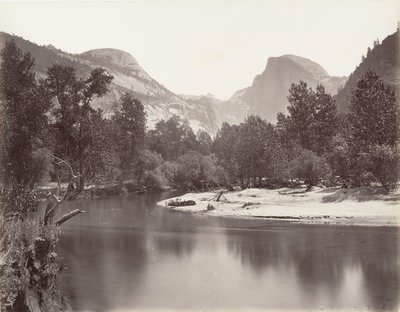 Kuzey ve Güney Kubbesi, Yosemite, yak. 1872, basılmış yaklaşık. 1876. by Carleton E. Watkins.