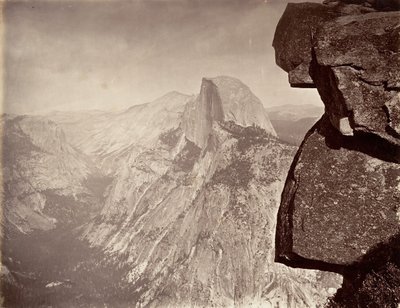 Güney Kubbesi, Yosemite, yak. 1872, basılmış yaklaşık. 1876. by Carleton E. Watkins.